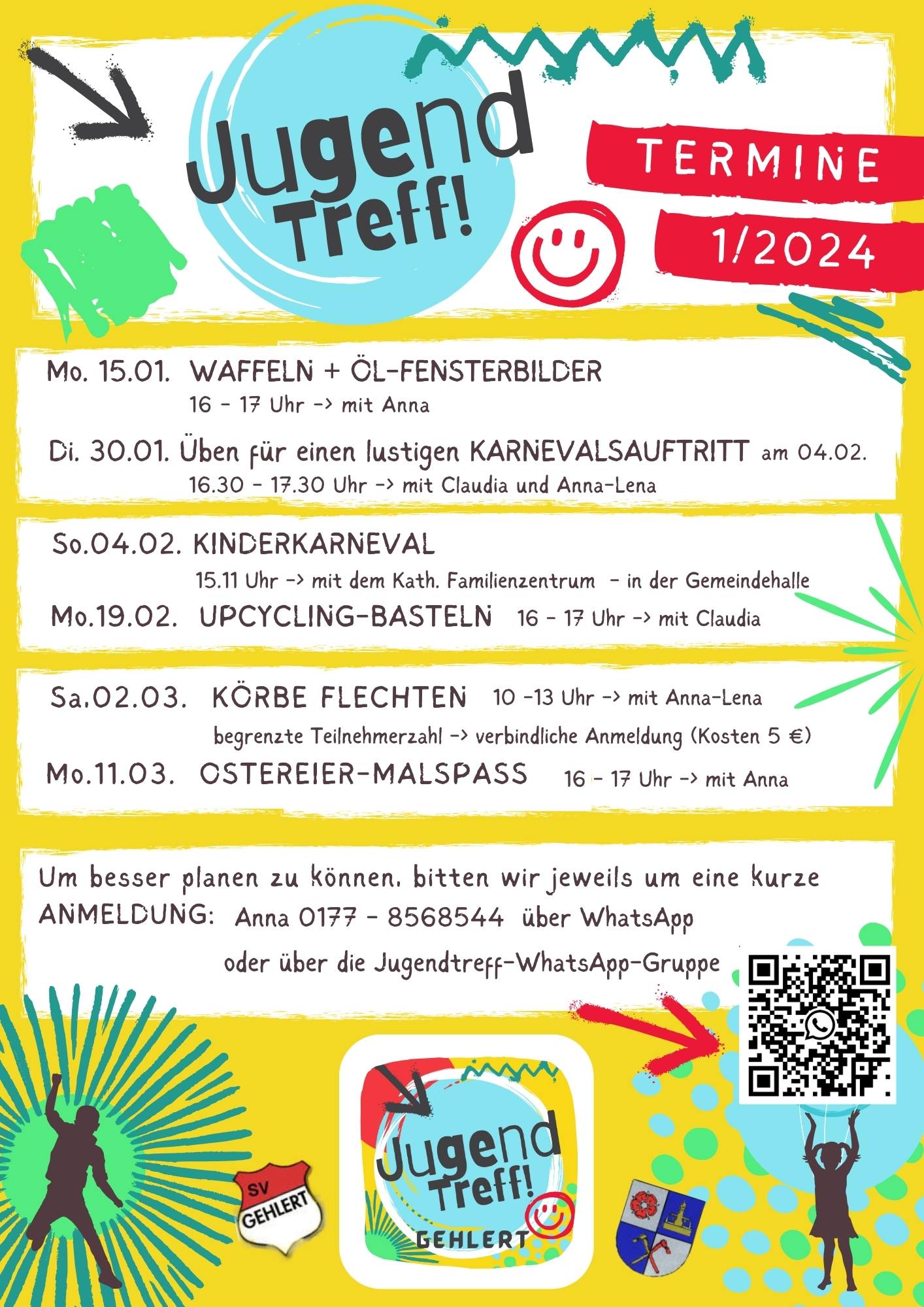 Jugendtreff Termine 2024